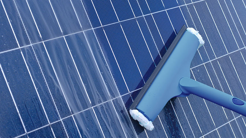 Industrial Solar Panel Cleaning